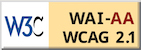 遵守2A級無障礙圖示，萬維網聯盟（W3C）- 無障礙網頁倡議（WAI） Web Content Accessibility Guidelines 2.1